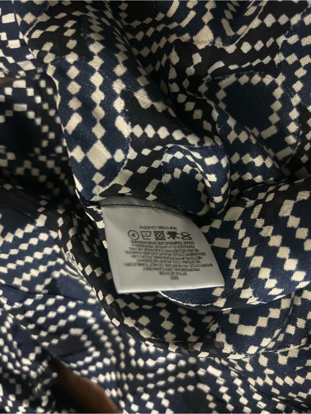 Tory Burch Geometric Print Silk Blend Blouse Size 0 NWT - Picture 5 of 6